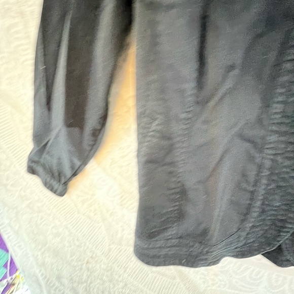 COLDWATER CREEK 1X BLACK BLAZER JACKET EUC WARM LAYER CUTE - Picture 3 of 15